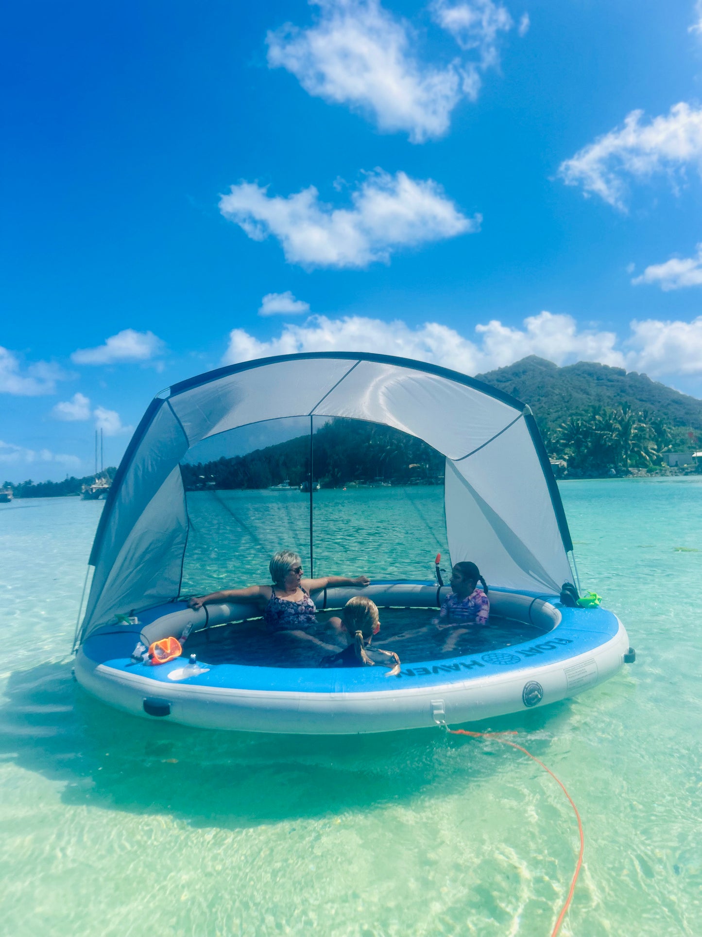 Shade Haven™ – The Ultimate Portable Shade for the Floating Island — Patent Pending (AU 2025906027)