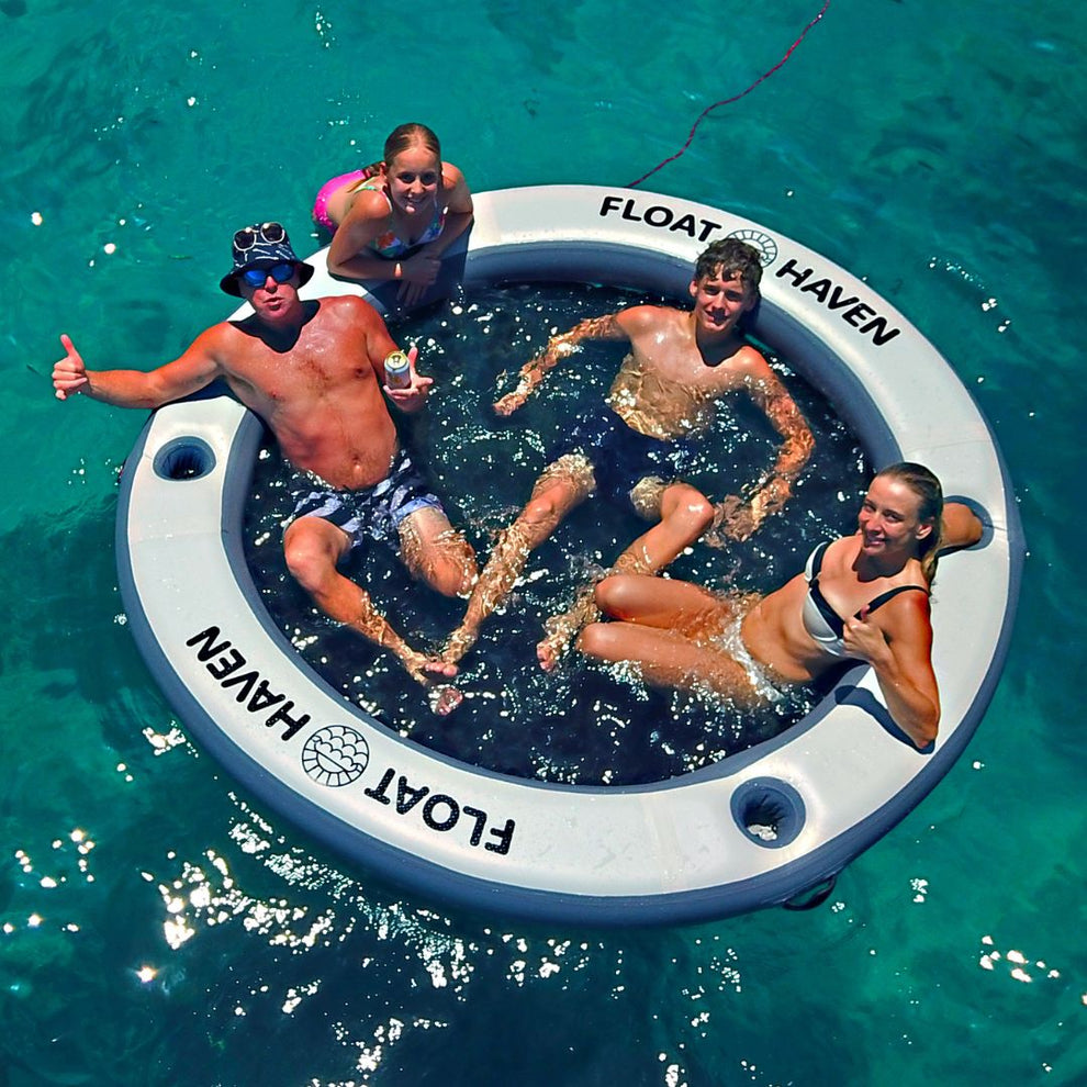 SEA POOL 2.4M – Large Round Inflatable River Float – Floating Island ...