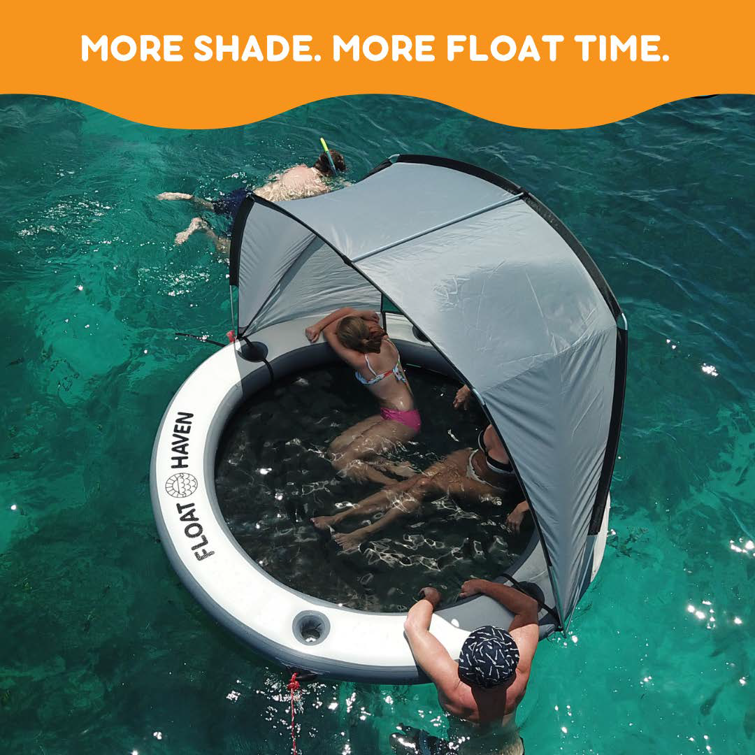 Shade Haven™ – The Ultimate Portable Shade for the Floating Island — Patent Pending (AU 2025906027)