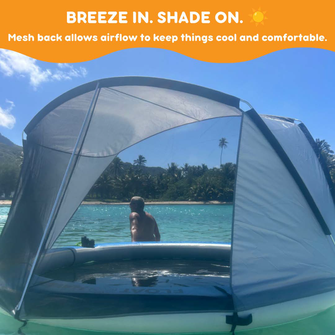 Shade Haven™ – The Ultimate Portable Shade for the Floating Island — Patent Pending (AU 2025906027)