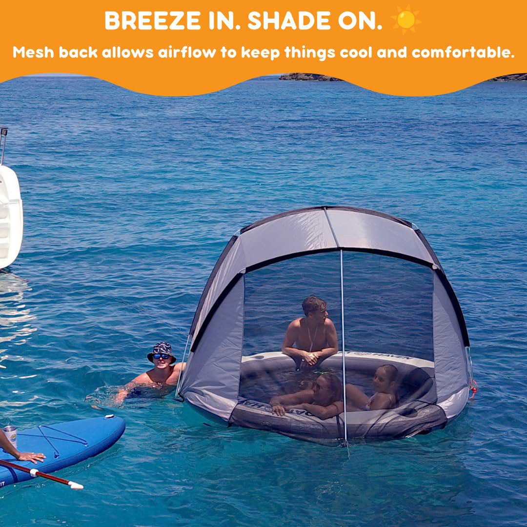 Shade Haven™ – The Ultimate Portable Shade for the Floating Island — Patent Pending (AU 2025906027)