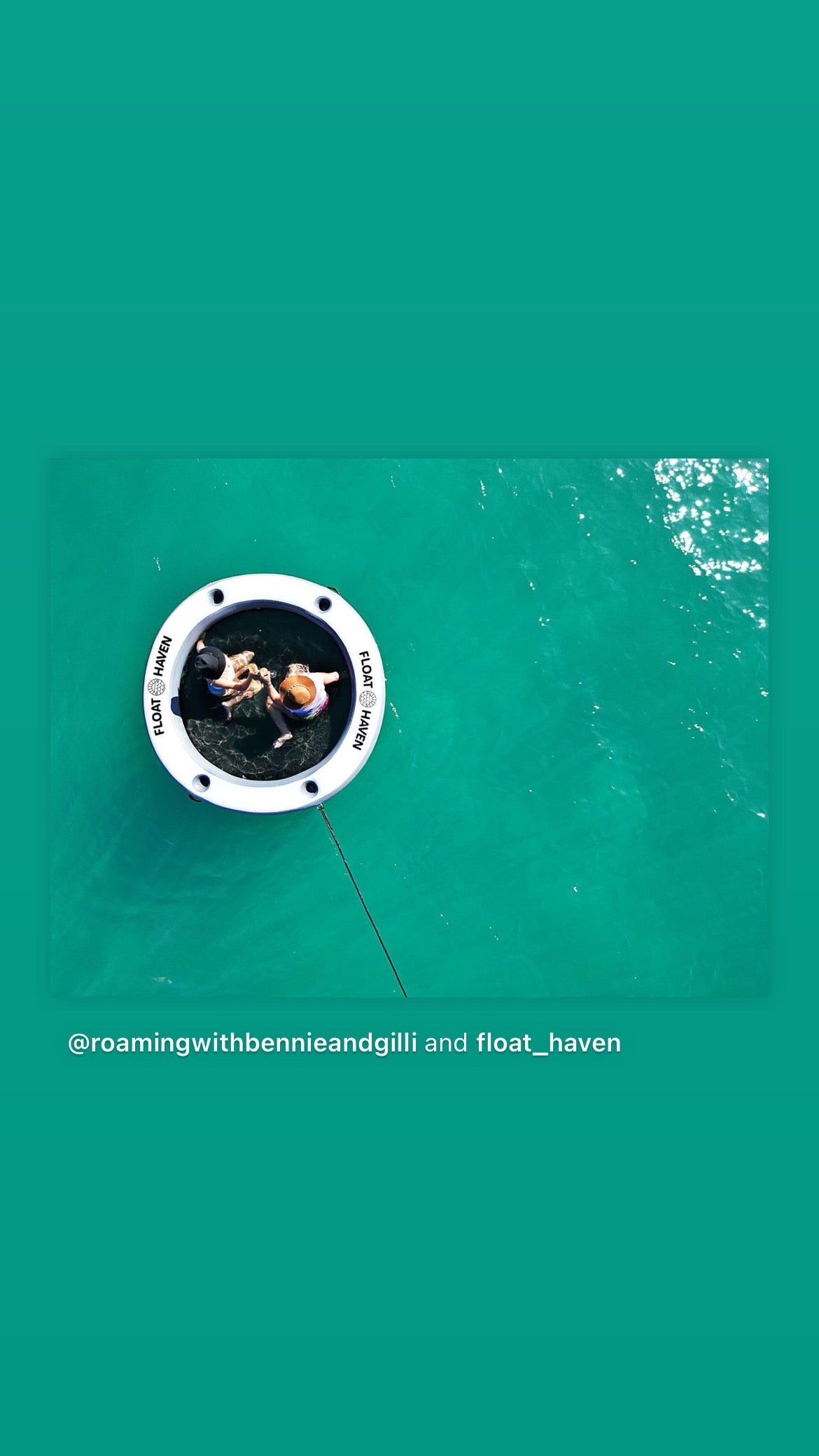 SEA POOL – 2.4M Large Round Inflatable River Float - Floating Island - Water Hammock