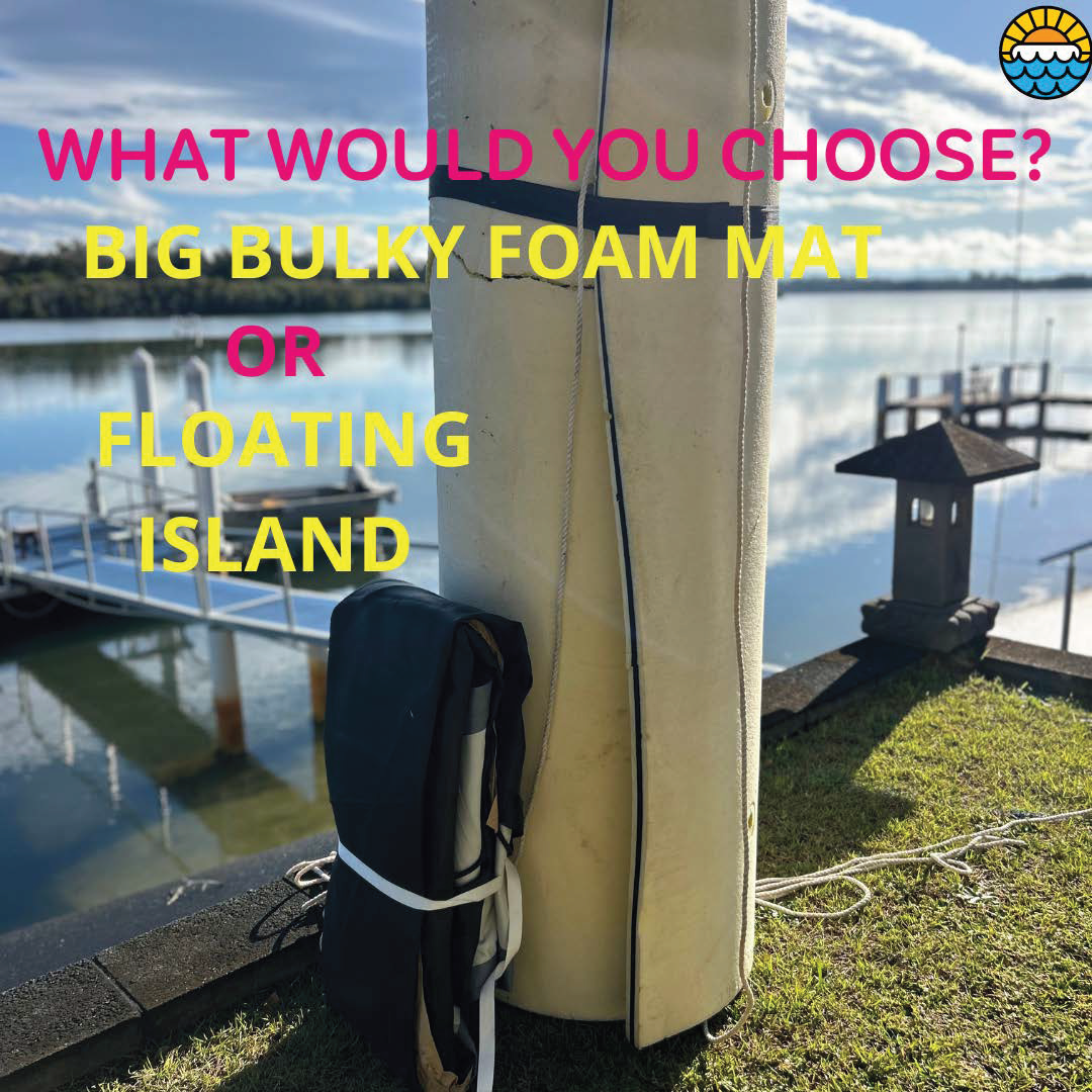 SEA POOL – 3M Large Round Inflatable River Float - Floating Island - Water Hammock - Float Haven