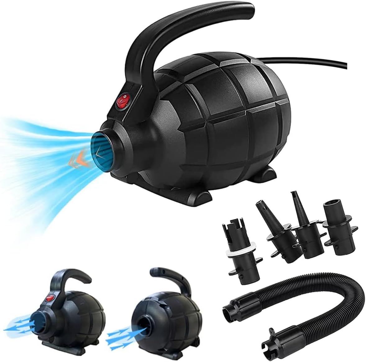 Electric Air Pump for large Inflatable floats – 600W - Inflate and Def ...