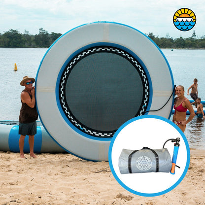 SEA LOUNGE – 3M Large Round Inflatable Beach Float - Floating Island - Float Haven