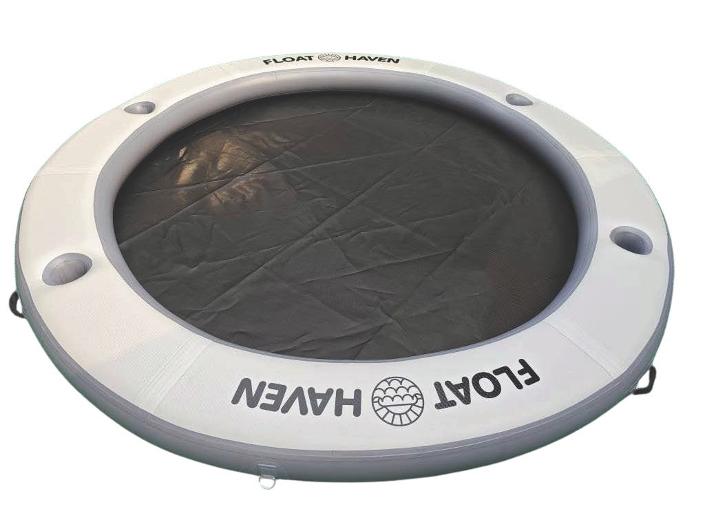 SEA POOL – 3M Large Round Inflatable River Float - Floating Island - Water Hammock - Float Haven